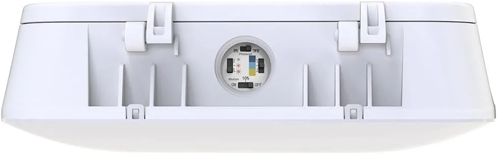 Lithonia Lighting Outdoor LED Canopy Light with Adjustable Lumen Output,Switchable Color Temperature 3000K/4000K/5000K, Photocell and Motion Sensor, White (CNY LED ALO SWW2 UVOLT PE PIR WH M2)