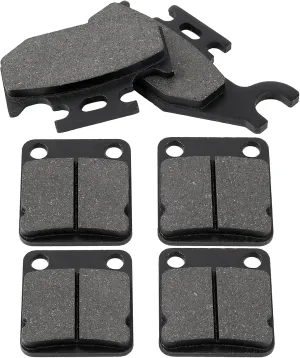 LOCOPOW Front and Rear Brake Pads for Yamaha Kodiak 400 450 2000 2001 2002 2003 2004 2005 Grizzly 400 450 2007 2008 2009 2010 Wolverine 450 Big Bear 400 YFM400 YFM450