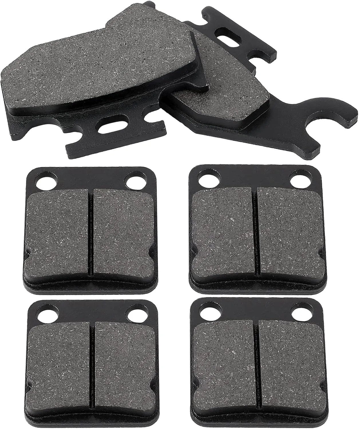 LOCOPOW Front and Rear Brake Pads for Yamaha Kodiak 400 450 2000 2001 2002 2003 2004 2005 Grizzly 400 450 2007 2008 2009 2010 Wolverine 450 Big Bear 400 YFM400 YFM450