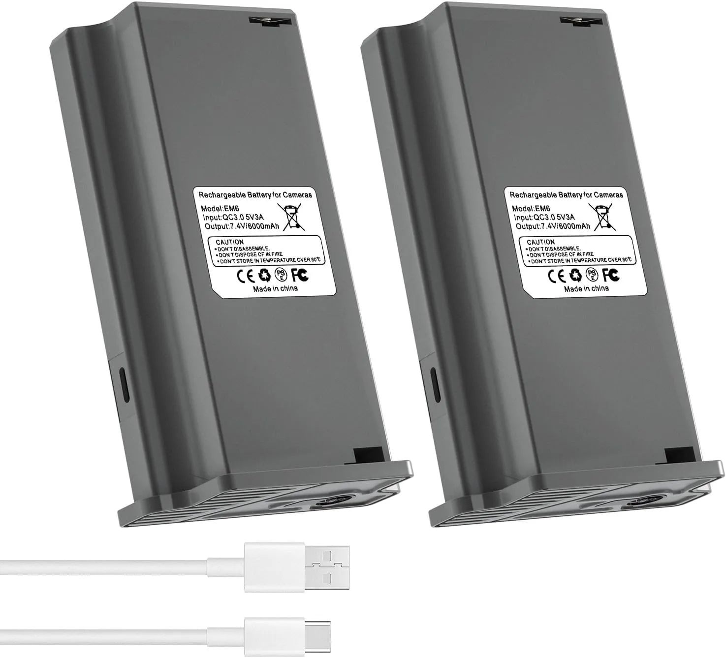 LP 2-Pack Rechargeable Lithium Battery Pack Trail Camera Battery 6000mah Compatible with Reveal Hunting Camera X, X Pro, Pro 3.0, X Gen 2.0 3.0, XB, SK 6000mAh Reveal Trail Hunting Camera Battery