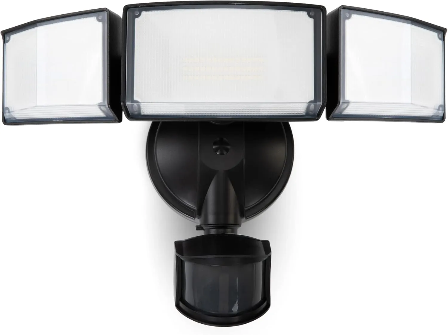 LUTEC 72W 7500LM LED Security Lights Motion Sensor Light Outdoor, 5000K Daylight, IP65 Waterproof, Dusk to Dawn, 3-Head Motion Detected Flood Light for Garage, Yard, Porch(Black)