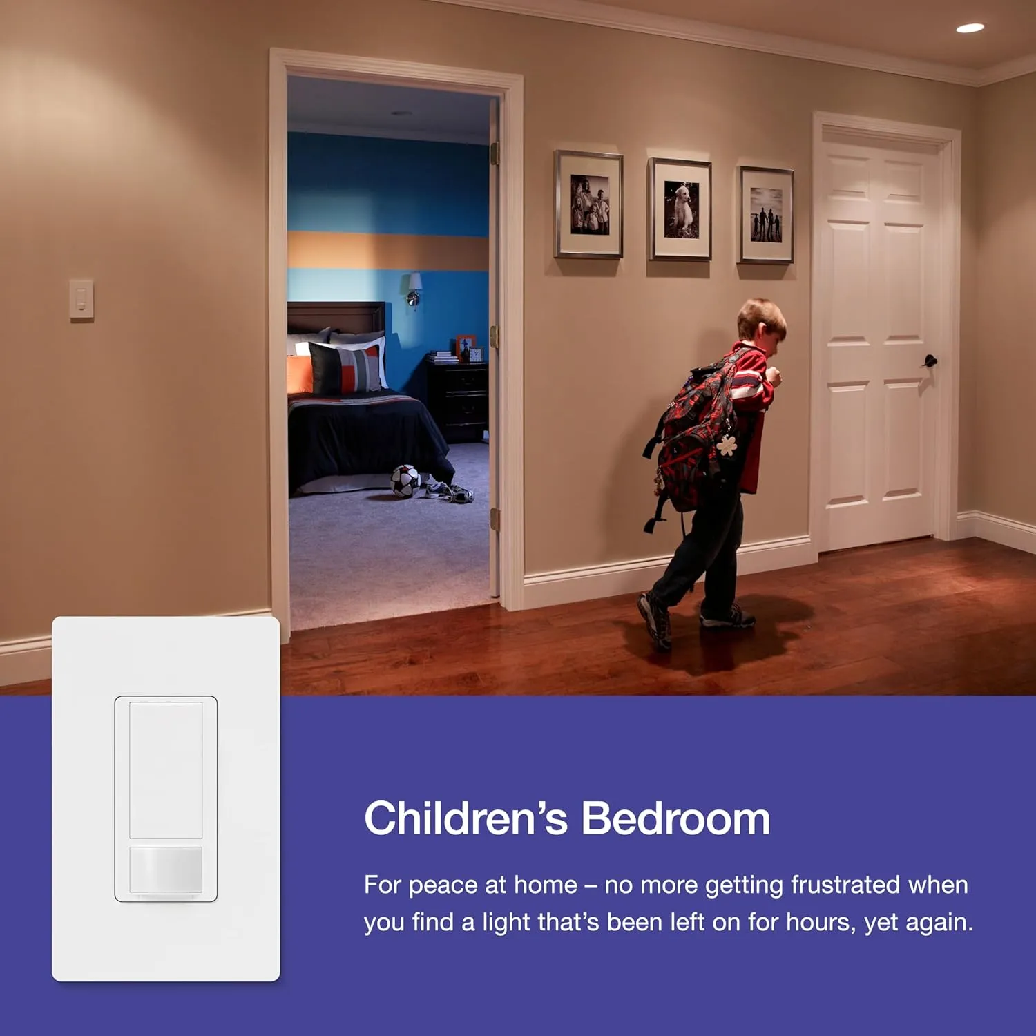 Lutron Maestro Motion Sensor Light Switch for Bathroom, Garage, Laundry Room, and Closet, for Any Light Bulbs, Occupancy and Vacancy Sensor, Single-Pole Only, No Neutral Required, MS-OPS2-BI, Biscuit