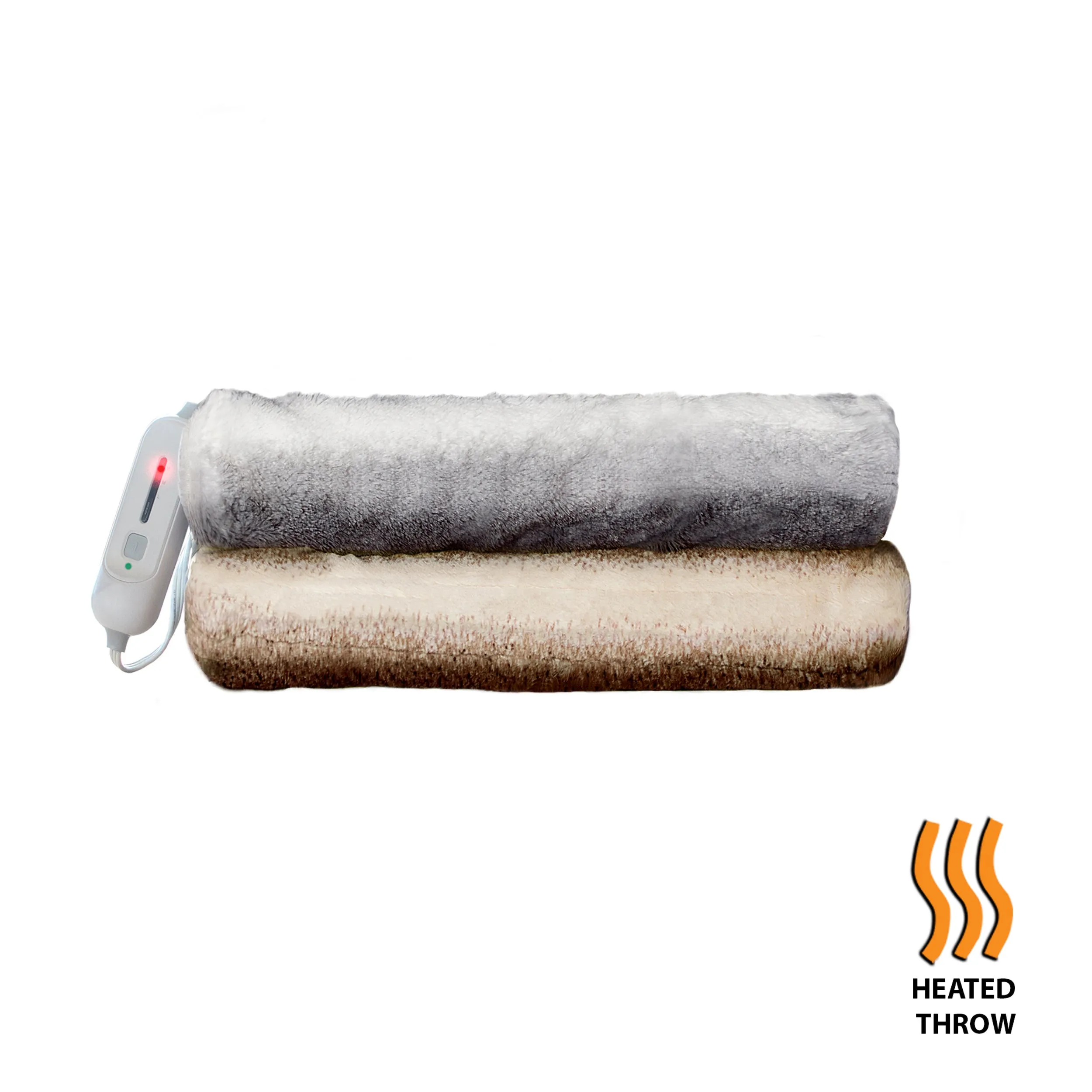 Luxe Classic Heated Faux Fur Throw | 50"x60"