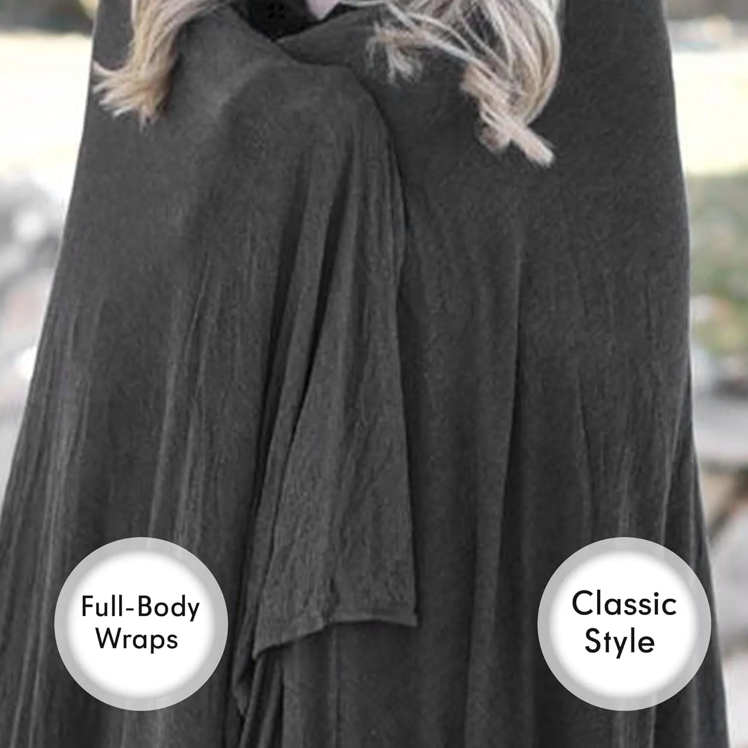 Luxury Cooling Travel Blanket - Stretchy, Lightweight Soft & Breathable Shawl Wraps for Women