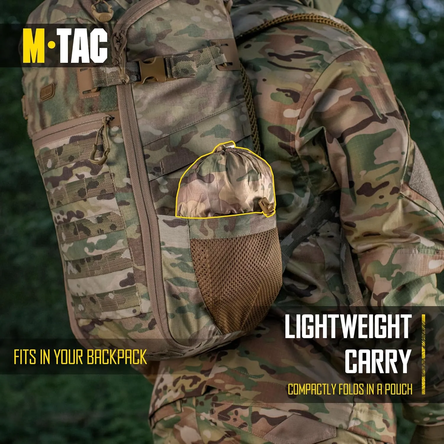 M-Tac Tactical Rain Poncho - Army Military Poncho Shelter - Waterproof Ripstop Camping Hiking Outdoor Hunting Rain Ponchos