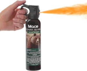 Mace Bear Spray - Guard Alaska Bear Deterrent & Self Defense Spray, 9.17 oz, 40 Feet Range, EPA Registered, Max Strength 20% OC Wildlife Safe Formula, Great for Hiking, Camping, Hunting