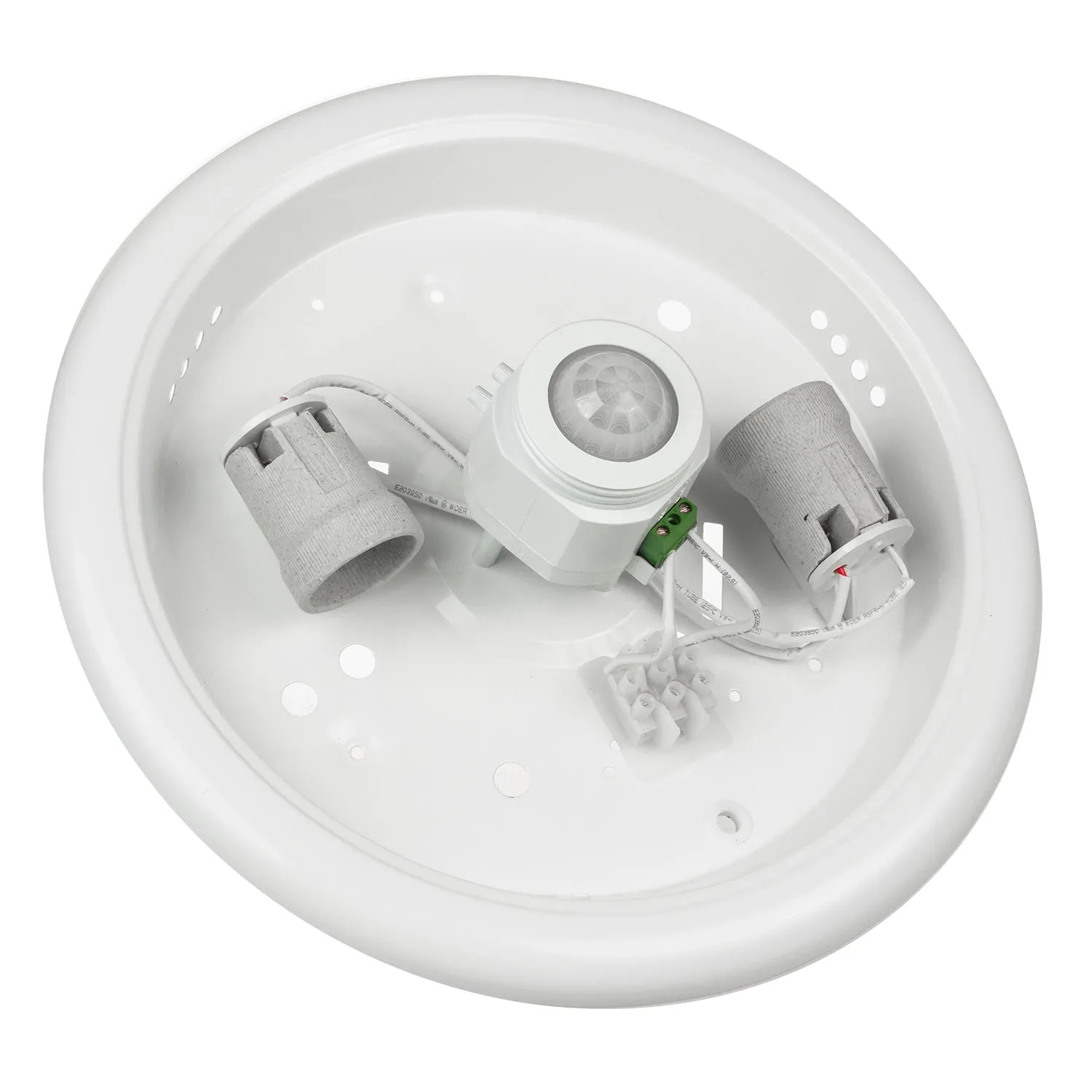 Maclean PIR sensor plafond, ceiling mounted, with LED light source, 2x max. 40W, E27, 220-240V~ 50/60Hz, MCE324   2xMCE283