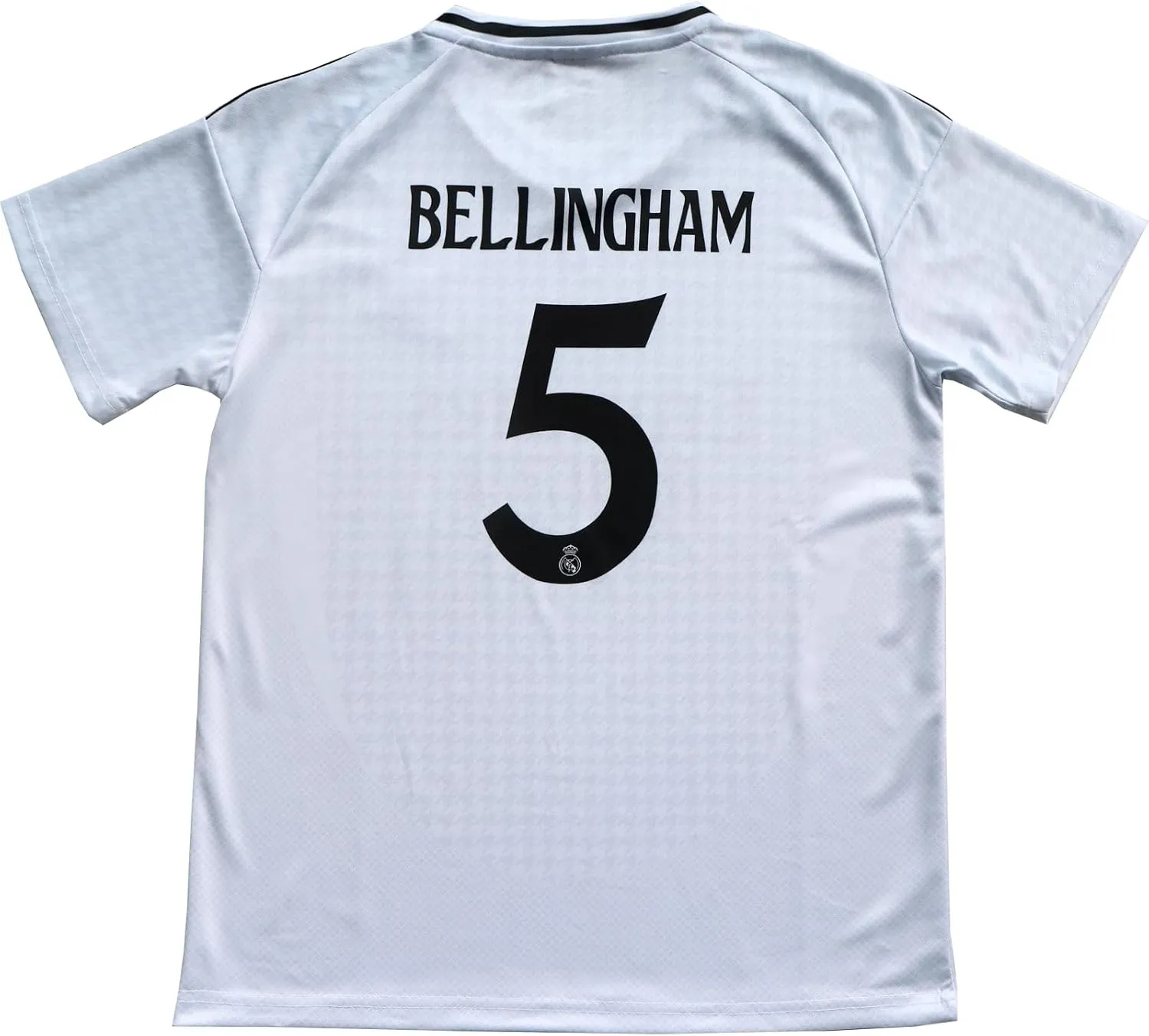 Madrid Home New Bellingham No #5 Kids Soccer Jersey Kit Shorts Socks Set Youth Sizes