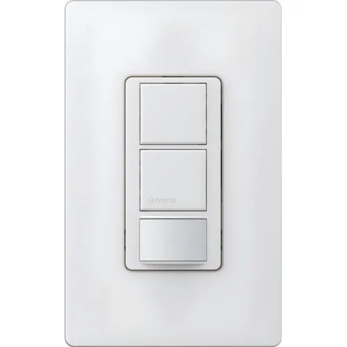 Maestro dual-circuit occupancy sensing switch combines two switches with an in wall, passive infrared partial-on  sensor