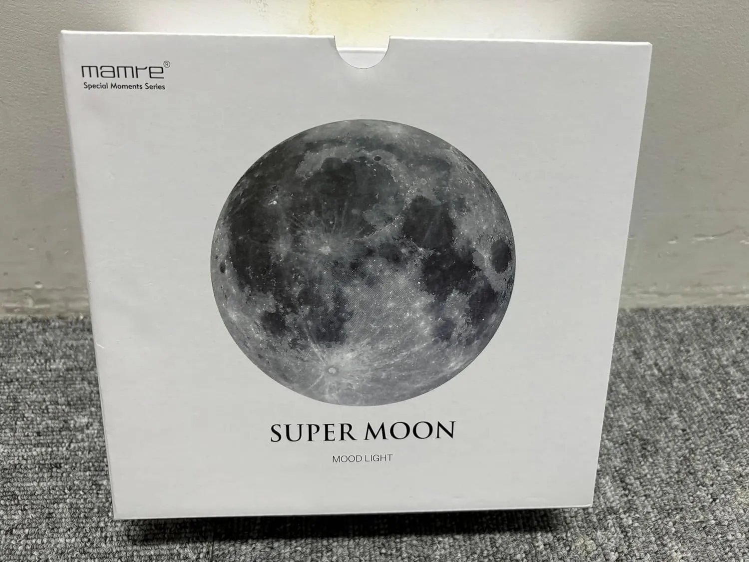 mamre Super Moon Lamp Dimmable Nightlight Unique Gift for Him/Her-Snguule Lovers Sitting Under The Super Moon