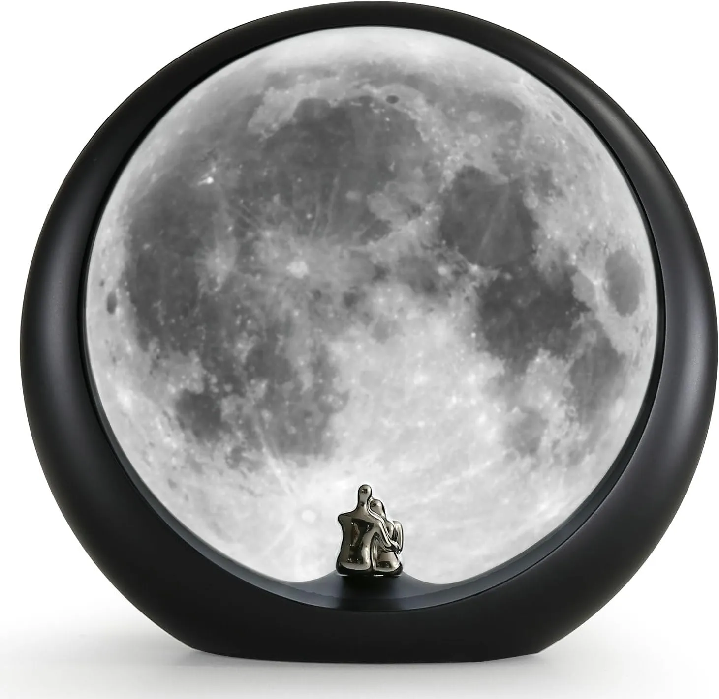 mamre Super Moon Lamp Dimmable Nightlight Unique Gift for Him/Her-Snguule Lovers Sitting Under The Super Moon