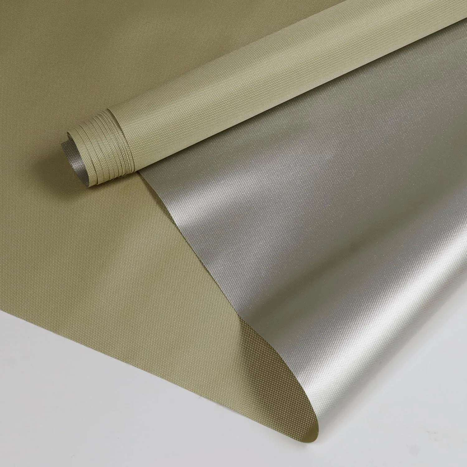 Marine Waterproof Fabric Sun-Protection UPF50  Material 60" Wide by 36" UV-Resistant Blackout, Lightweight Durable Ripstop Canvas Material for Tarp Tent Poncho Rainfly Pack, Khaki