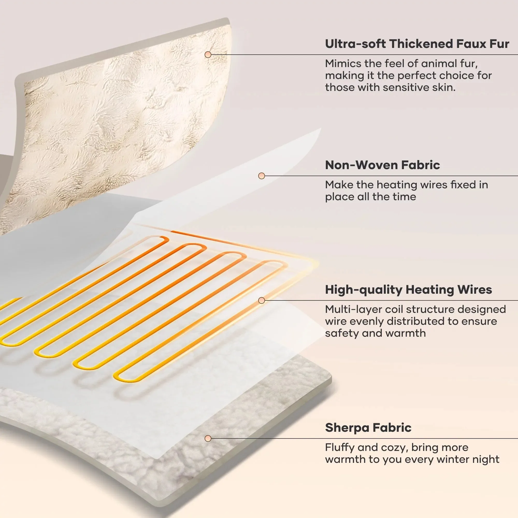 MARNUR Heated Blanket – Cozy Warmth with a Touch of Elegance