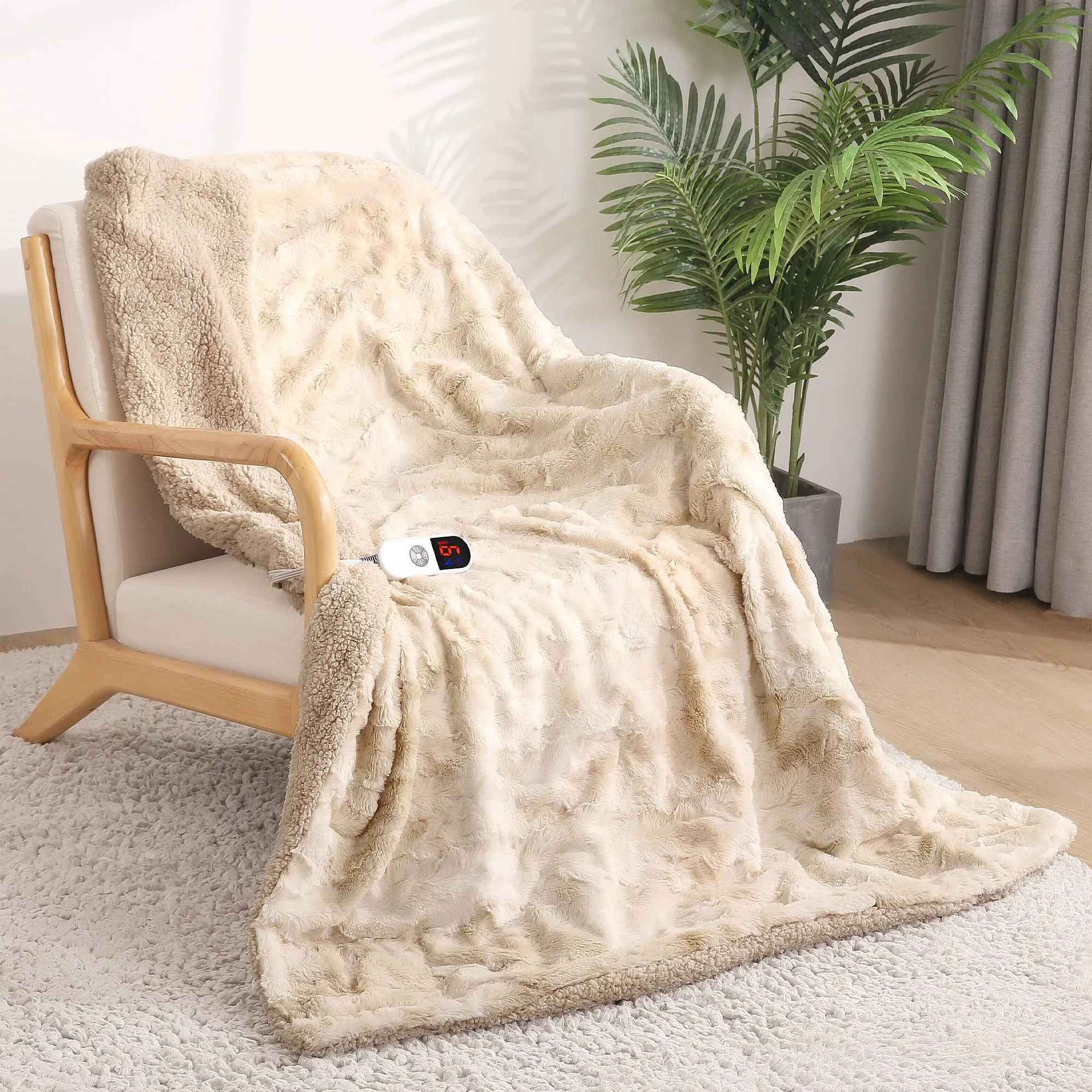 MARNUR Heated Blanket – Cozy Warmth with a Touch of Elegance