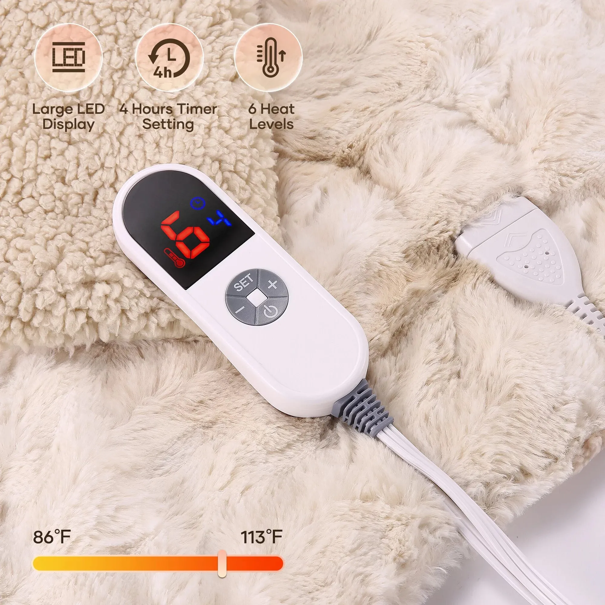 MARNUR Heated Blanket – Cozy Warmth with a Touch of Elegance