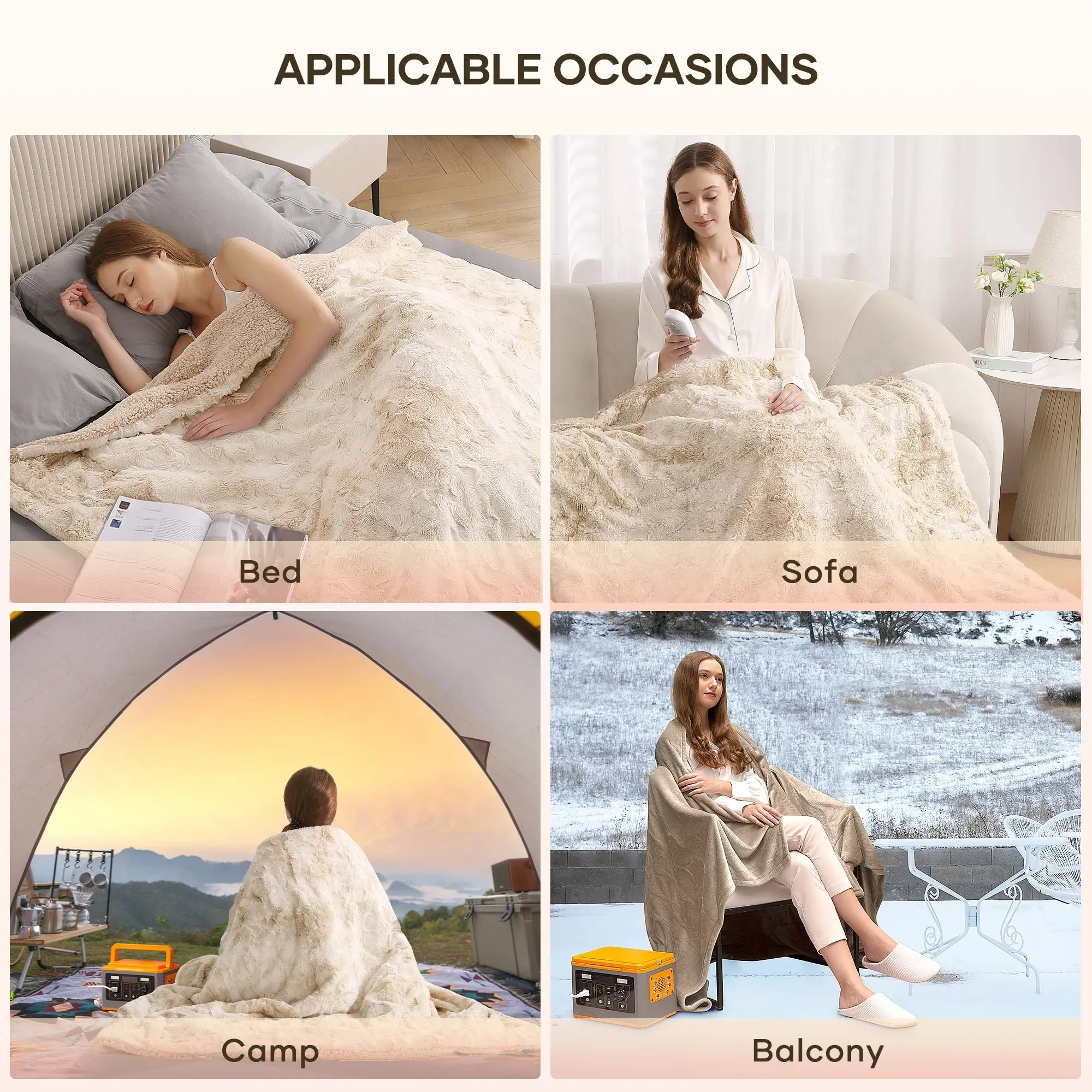 MARNUR Heated Blanket – Cozy Warmth with a Touch of Elegance