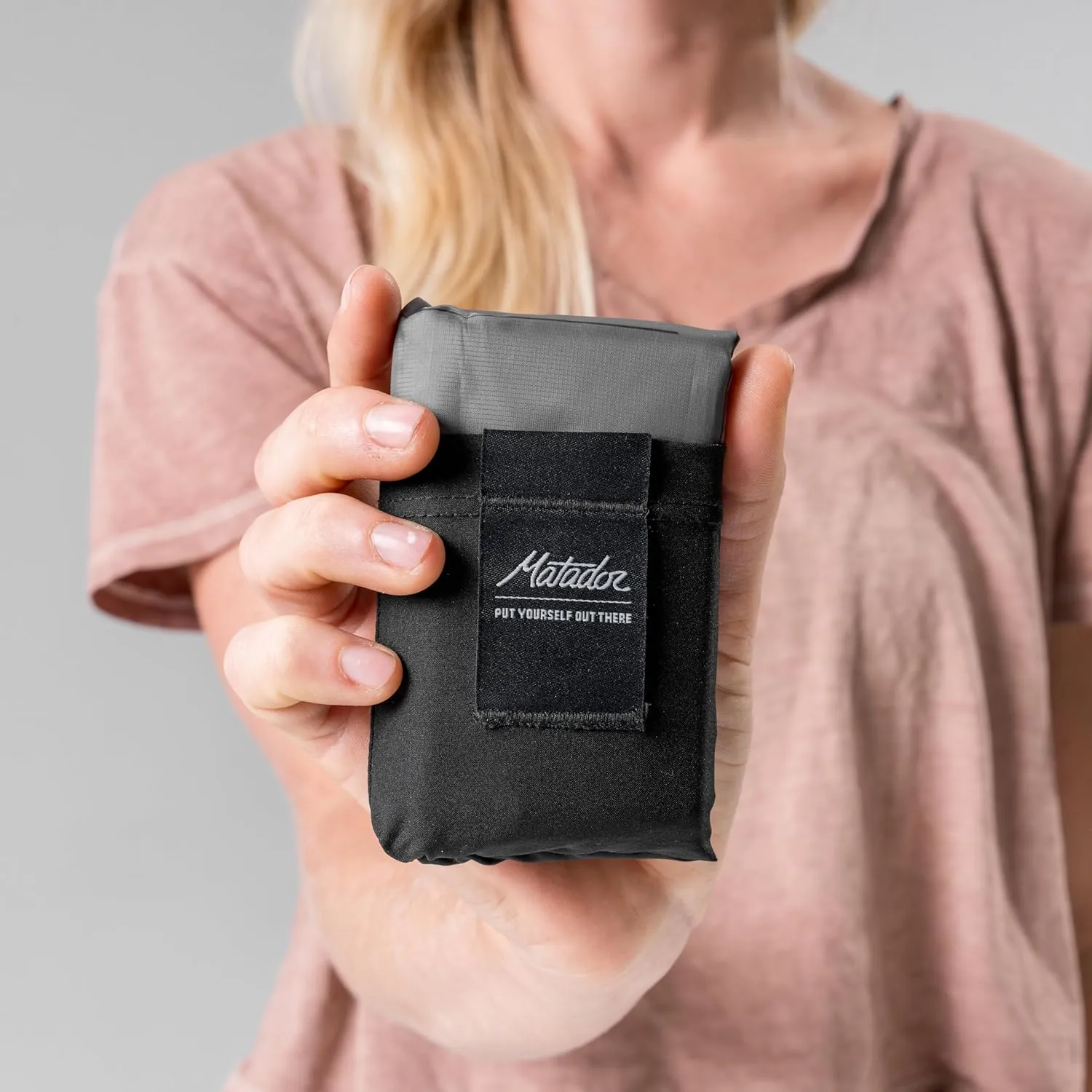 Matador Pocket Blanket 4.0 - Charcoal (Seats 2-4); Foldable Picnic Blanket; Sand Proof with Stakes; Picnic Tarp for Grass
