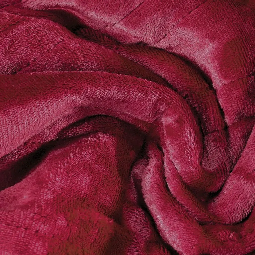 Medical king Heated Blanket, Machine Washable Extremely Soft & Comfortable Electric Blanket Throw Fast Heating with Hand Controller 10 Heating Settings & auto Shut-Off (Red, 50 x 60)