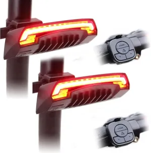 MEILAN X5 Smart Bike Tail Light with Turn Signals and Automatic Brake Light Wireless Remote Control Bike Rear Light Back USB Rechargeable Safety Warning Cycling Light Fits on Any Road Bicycle