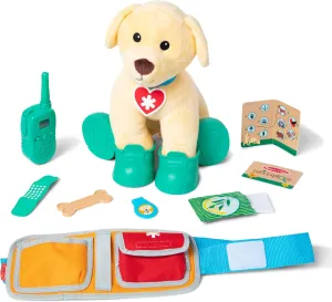Melissa & Doug Let’s Explore™ Ranger Dog Plush with Search and Rescue Gear Search and Rescue Dog Stuffed Animal for Kids Ages 3 