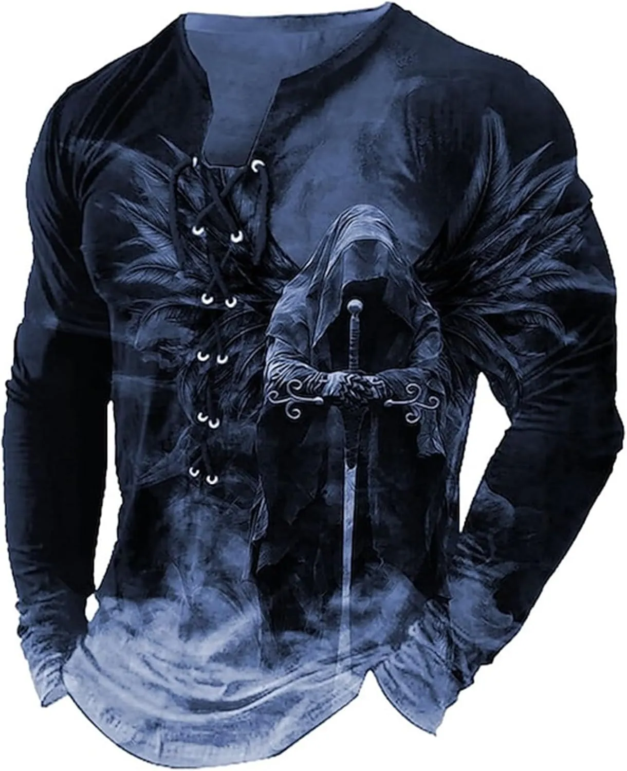 Men Shirt Vintage Hooded Long Sleeve T Shirt Autumn Solid Casual Top for Athletic Running Hiking Men Long Sleeve