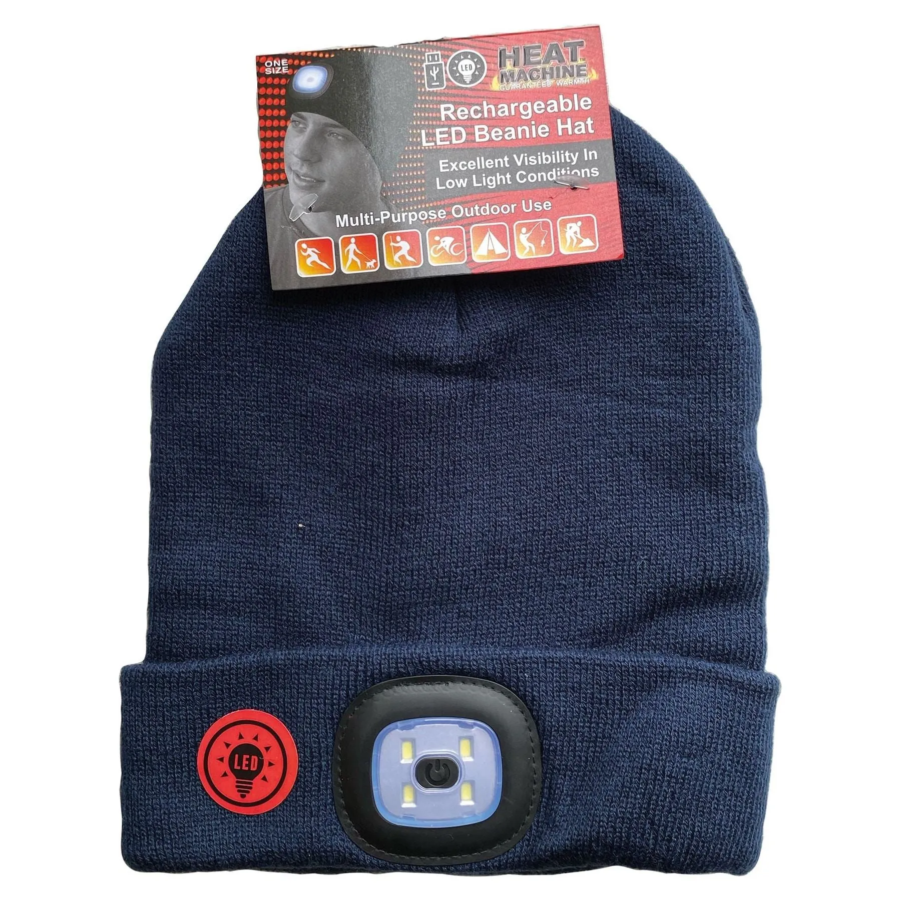 Mens LED light Hat (assorted colours) HM0011