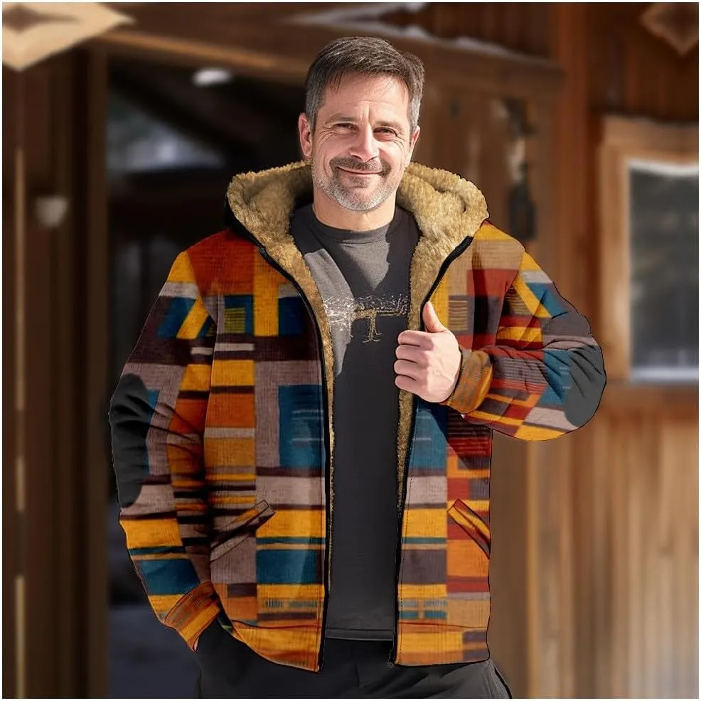 Men's Long Winter Coat Heavyweight Down Jacket Parka Warm Tactical Jackets Casual Zipper Casual Hoodies with Pocket