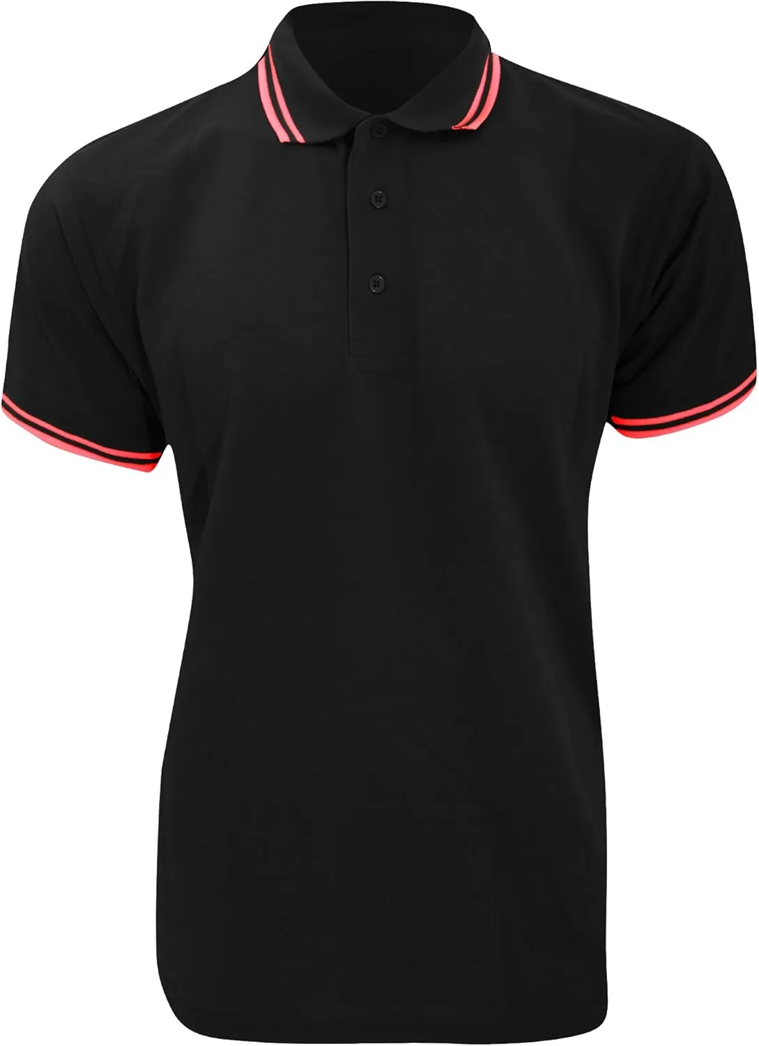 Mens Tipped Piqué Short Sleeve Polo Shirt