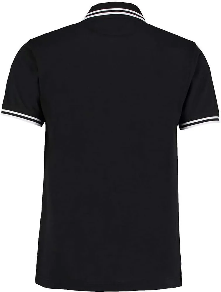 Mens Tipped Piqué Short Sleeve Polo Shirt