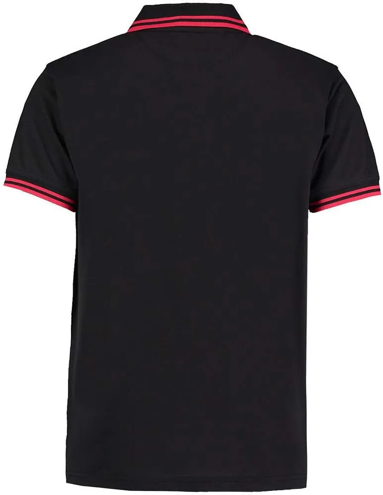 Mens Tipped Piqué Short Sleeve Polo Shirt