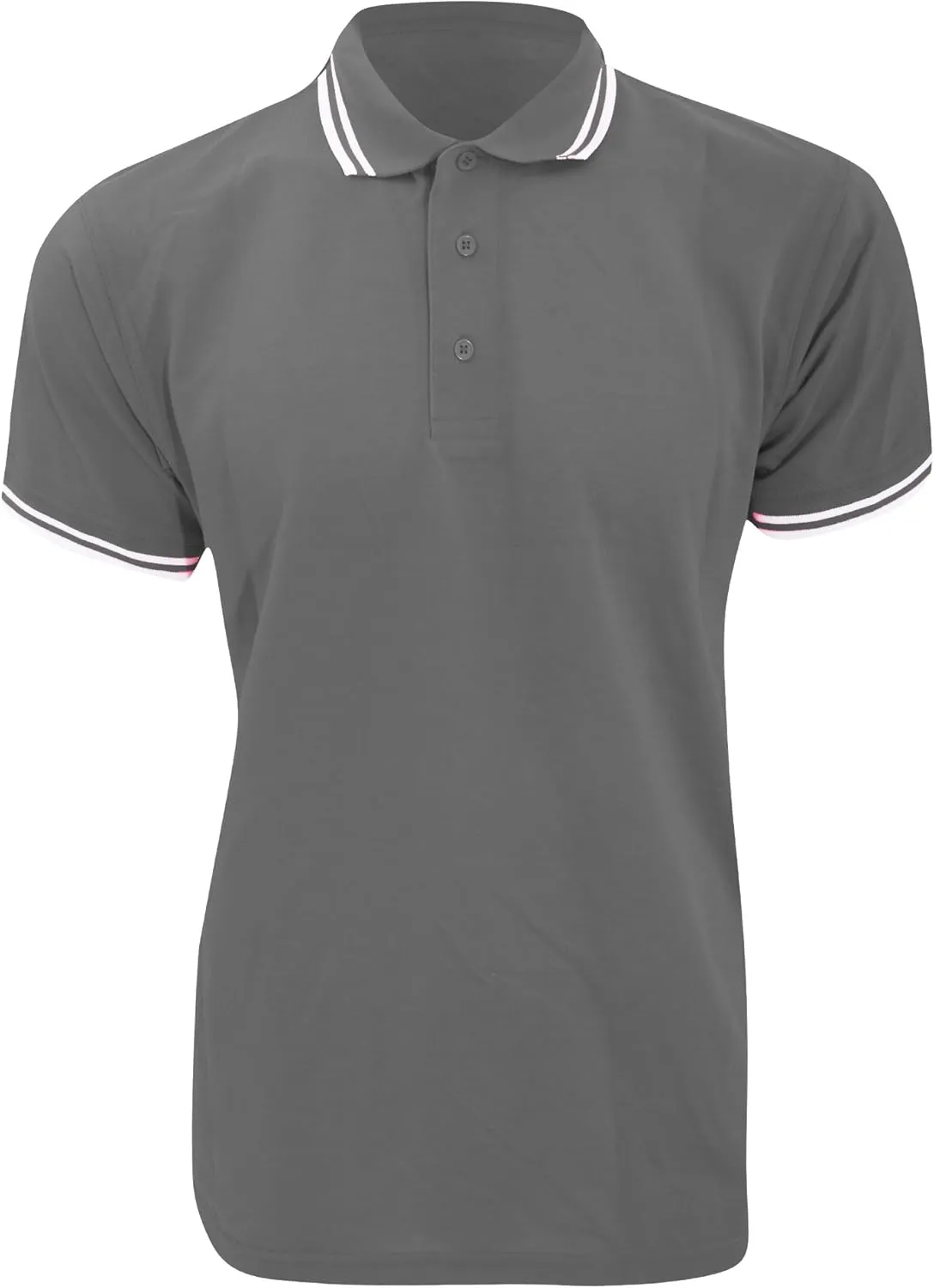 Mens Tipped Piqué Short Sleeve Polo Shirt