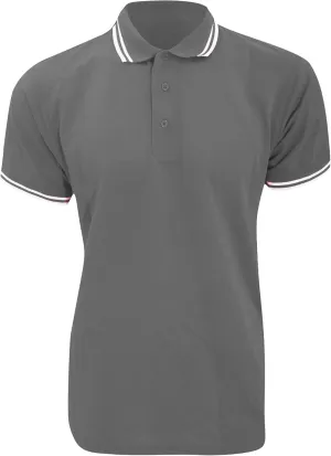 Mens Tipped Piqué Short Sleeve Polo Shirt