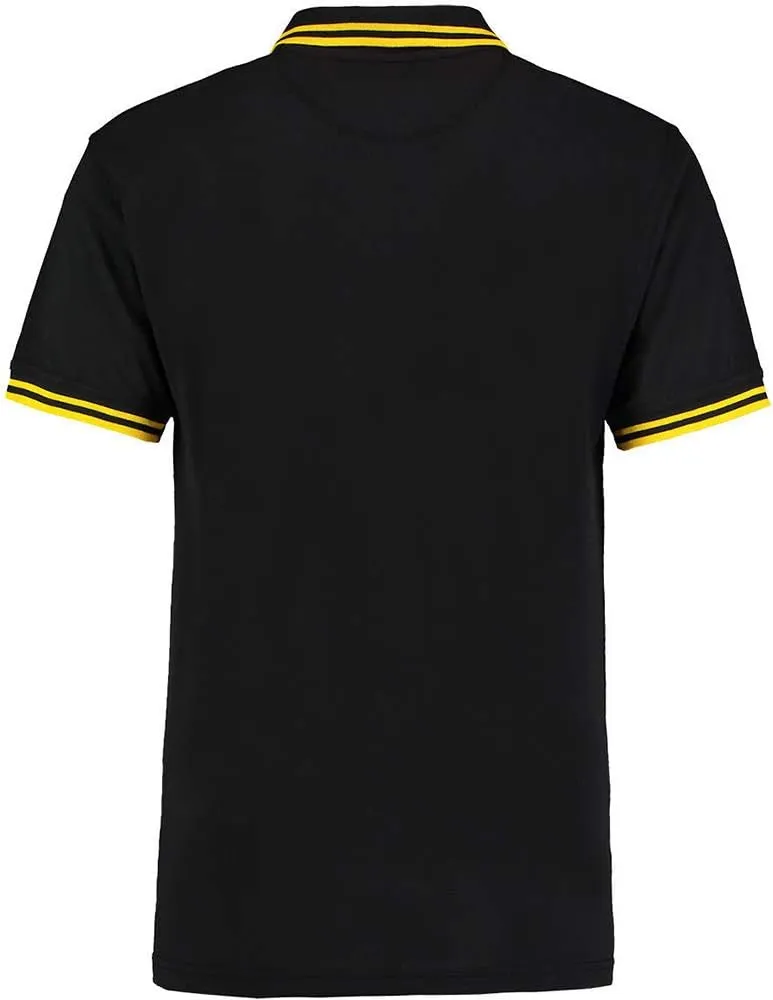 Mens Tipped Piqué Short Sleeve Polo Shirt