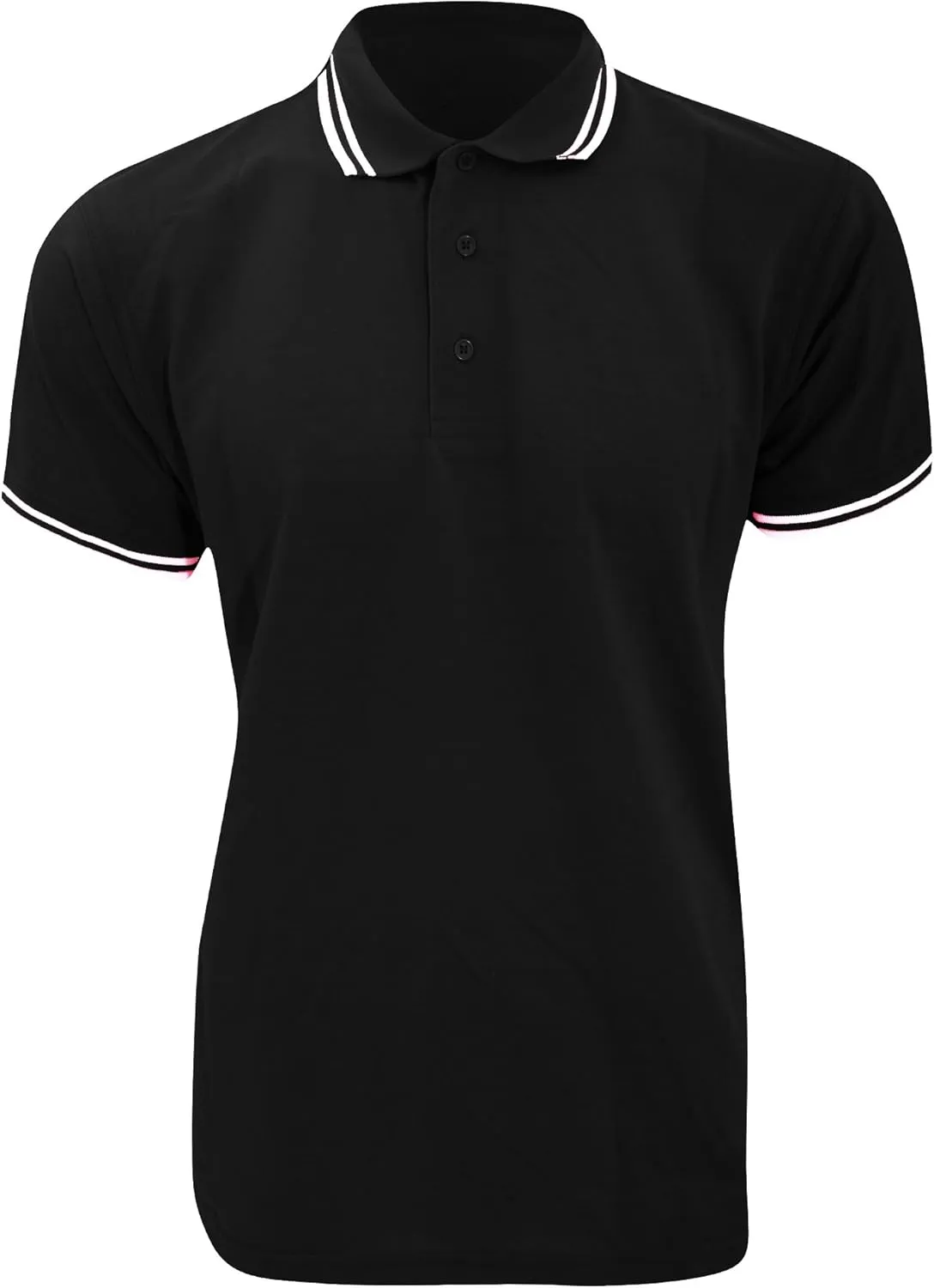 Mens Tipped Piqué Short Sleeve Polo Shirt