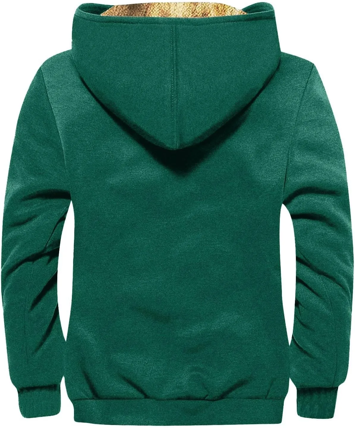 Men's Western Vintage Print Sherpa Fleece Lined Jackets Winter Warm Cozy Outerwear Quilted Down Varsity Coat Hooded