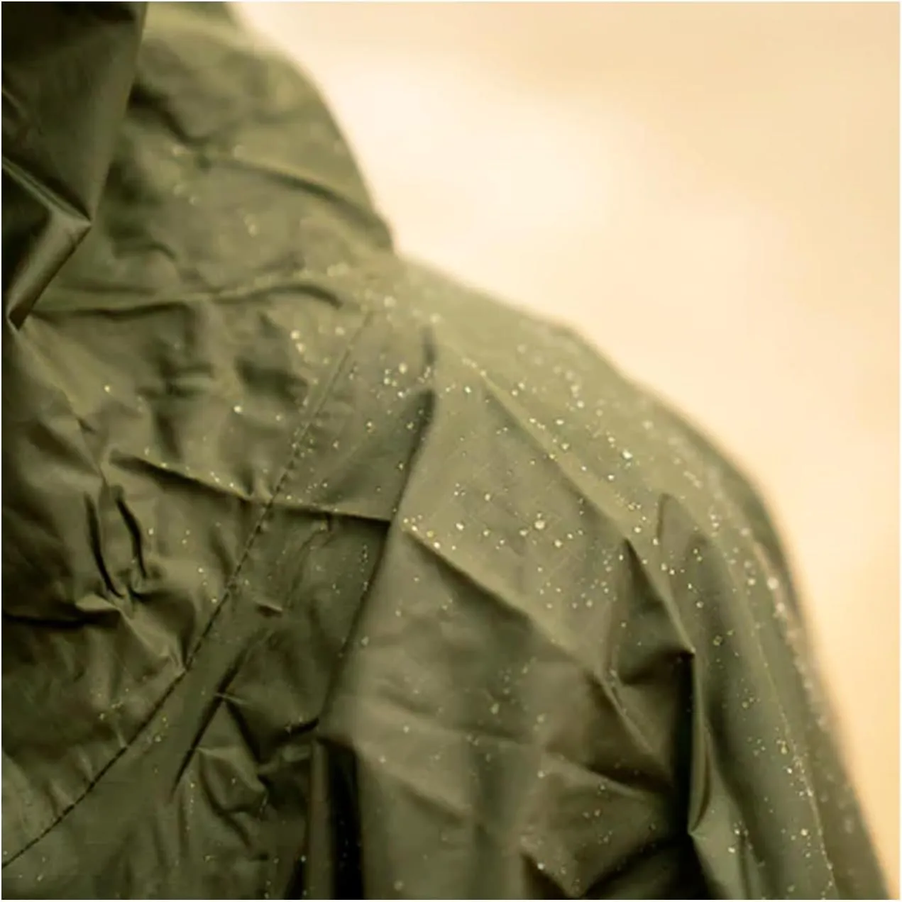 Mil-Tec Adult Ripstop Wet Weather Lightweight Waterproof Multi-Use Rain Poncho with Hood - Use as Bivouac Sack, Shelter Tent