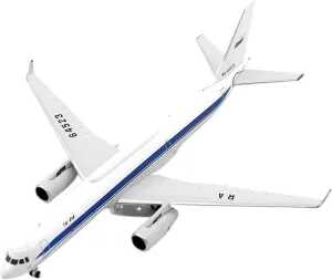 Mini Aircraft Model 1:400 for Russian Federation Tu-214VPU Alloy Aircraft Model Collection Decoration Display Airplane Kit