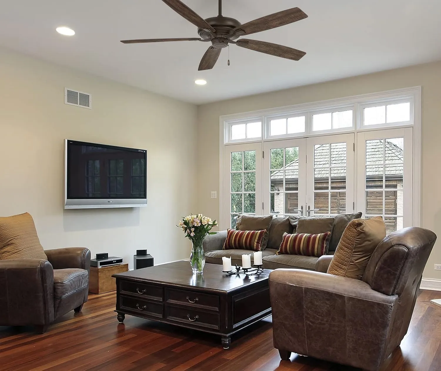 MINKA-AIRE F551-ORB Watt 60 Inch Energy Star Rated Ceiling Fan with DC Motor and 4 Speed Pull Chain in Oil Rubbed Bronze Finish
