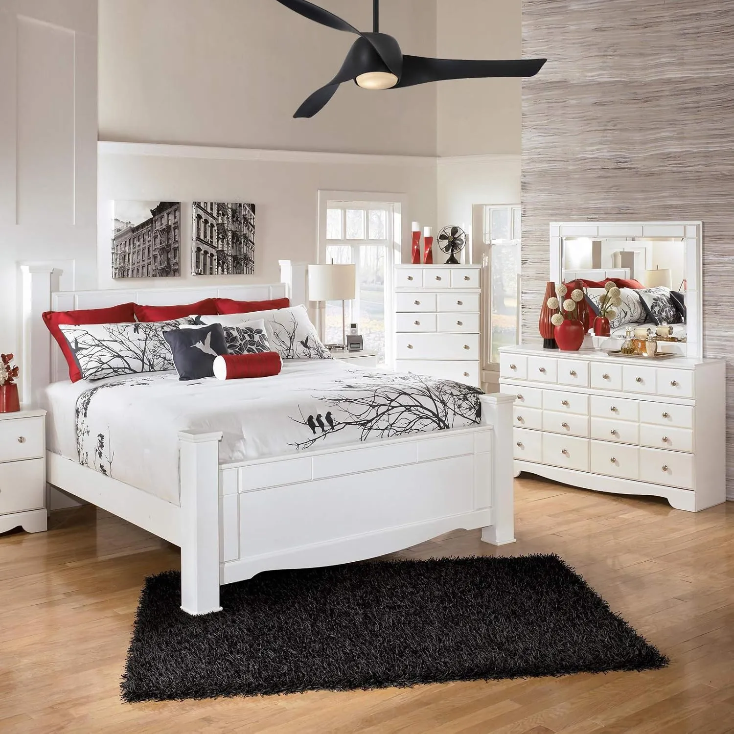 MINKA-AIRE F803DL-CL Artemis - 58 Inch Smart Ceiling Fan with LED Light Kit in Coal Finish with Etched Opal Glass
