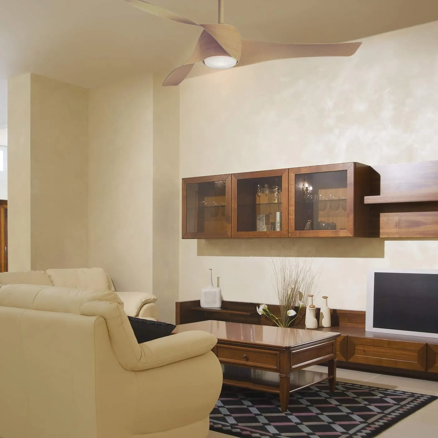 MINKA-AIRE F803DL-MP Artemis LED 58" Ceiling Fan with Lights & Remote Control, Maple