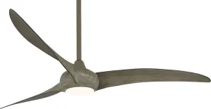 MINKA-AIRE F848-DRF Light Wave 65" Ceiling Fan with LED Light and Remote Control in Driftwood Finish