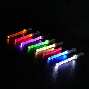 MOOXI-MOC Minifigure Accessories LED Lightsaber with USB,Made for Minifigure,Hands Light Up Swords