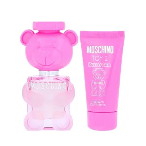 MOSCHINO Toy 2 Bubble Gum Giftset Edt Spray 1 oz and Body Lotion 1.7 oz Perfume for Women - Perfume Gift Sets for Women Toy 2 Fragrance Collection