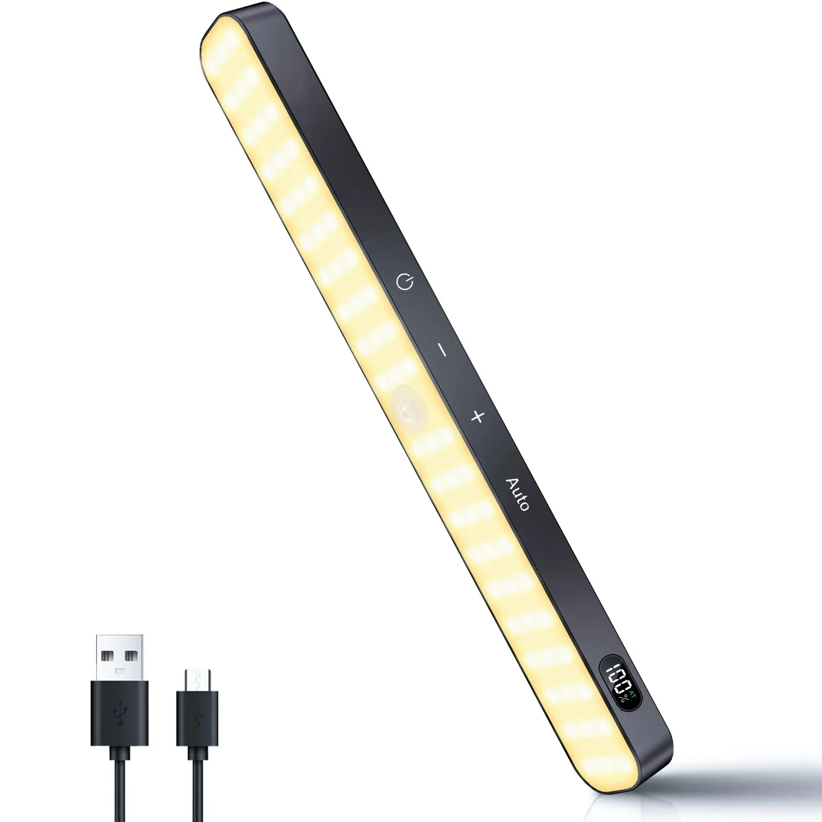 Motion Sensor Cabinet Warm Light: Battery-Powered 60 LED Touch Light Bar