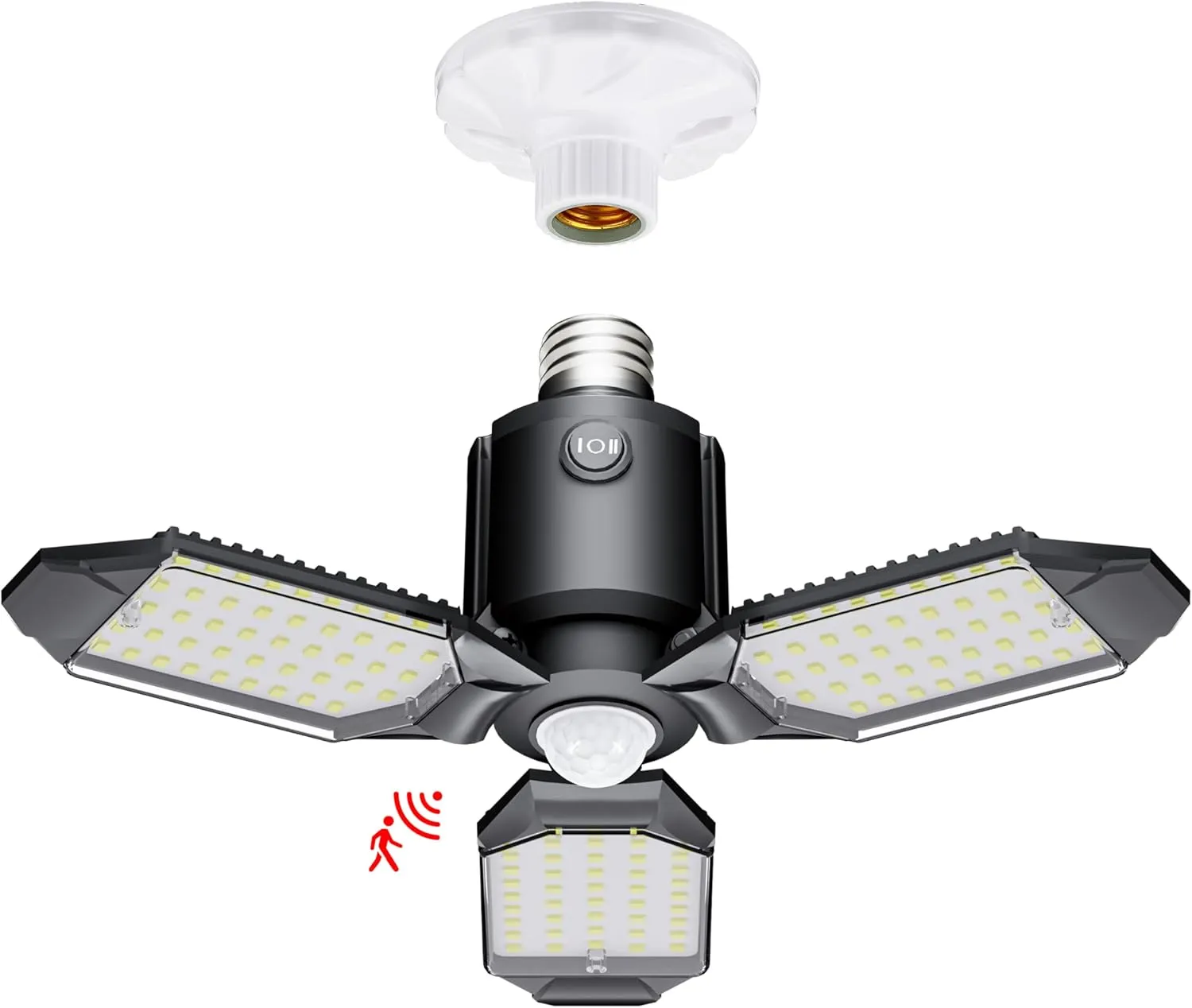 Motion Sensor Garage Light, 80W Motion Activated LED Shop Light for Stairway, Workshop, Basement (1Pack)