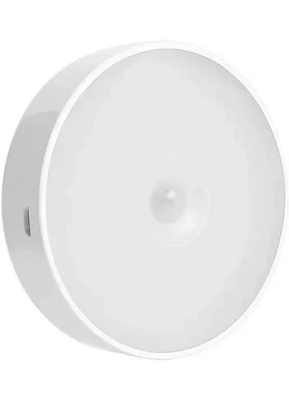 Motion Sensor LED Light USB Rechargeable, Wireless Night Light for Wardrobe & Stairs (White)