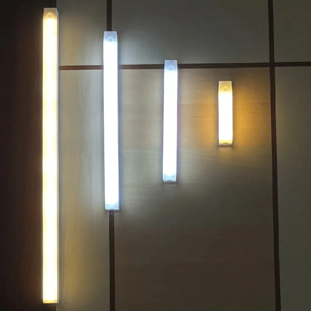 Motion Sensor LED Night Light USB Rechargeable Wireless Lamp