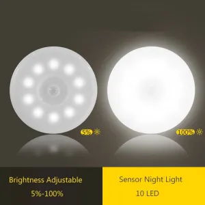 Motion Sensor LED Night Light USB Rechargeable