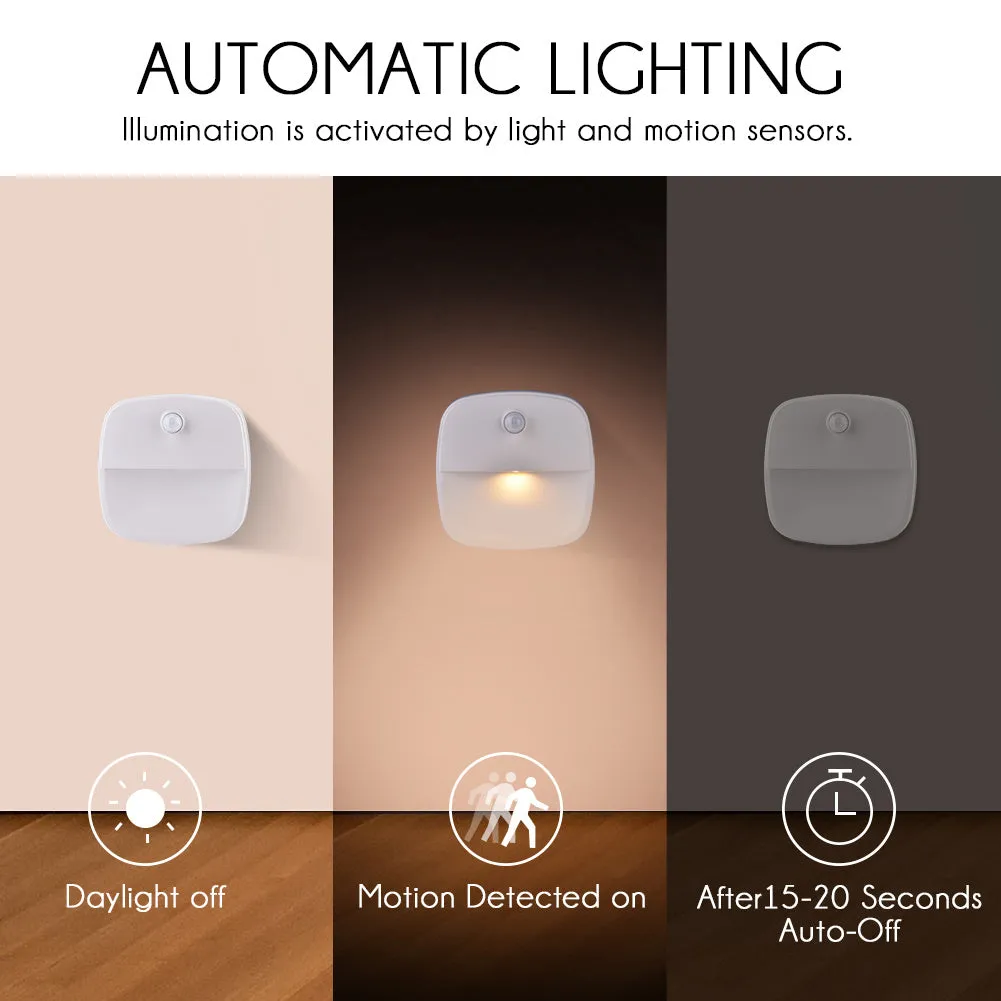 Motion Sensor Light, Veshow Battery Powered Night Light, Stick on LED Light