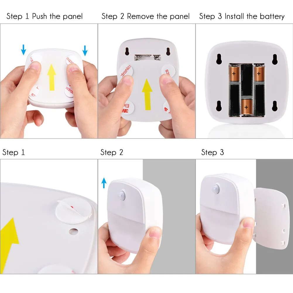 Motion Sensor Light, Veshow Battery Powered Night Light, Stick on LED Light
